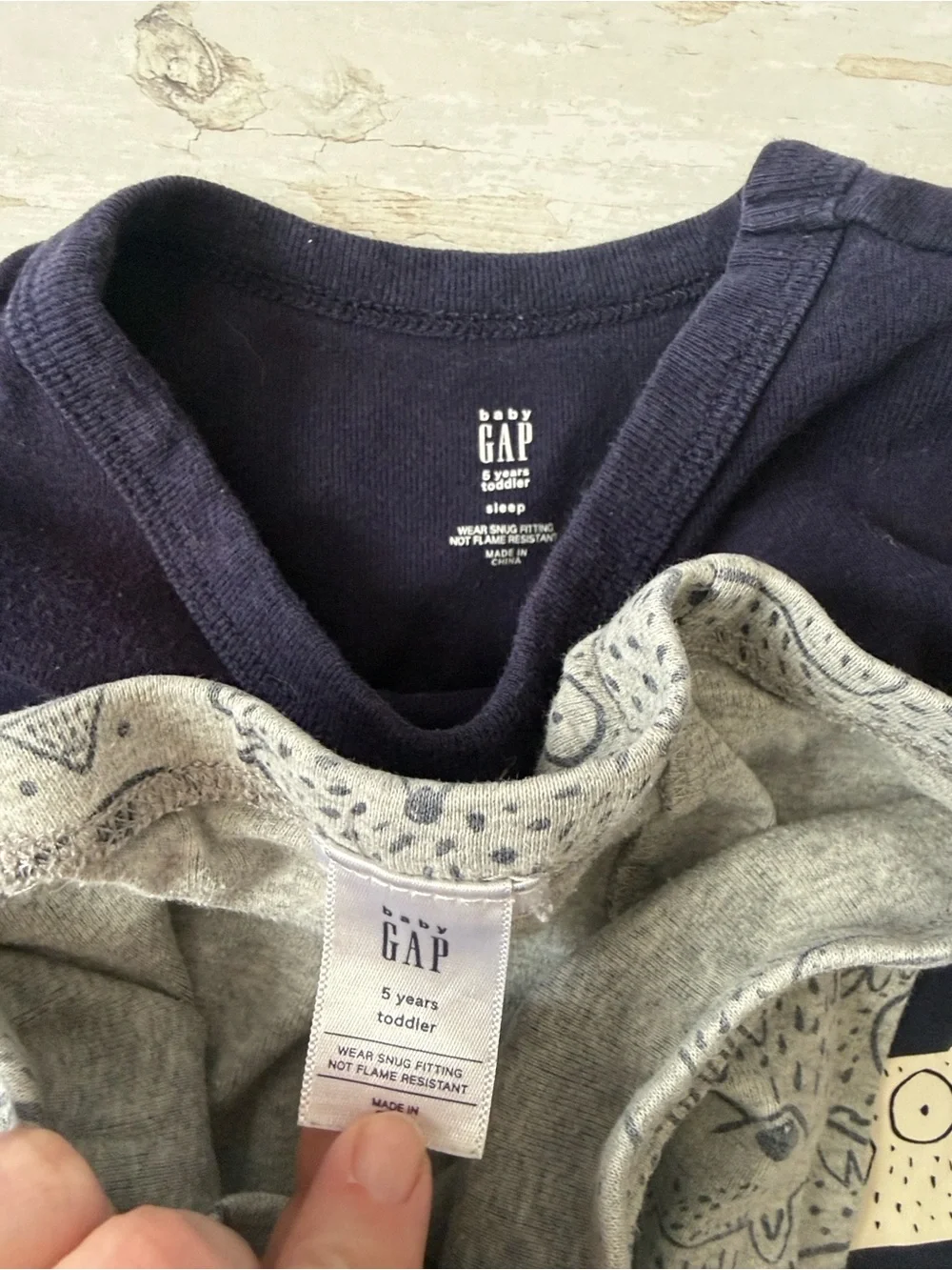 Gapkids 5T Boys Pajama Set Forrest Animals Print Gray Blue Gap Babygap Kids 5